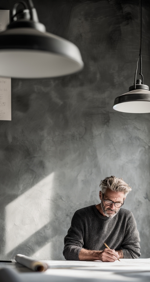 Mann fokussiert - Mobile