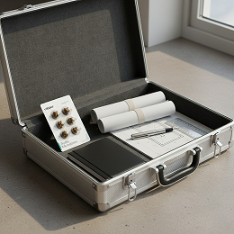 Microdosing-Tr&uuml;ffel in Aktentasche